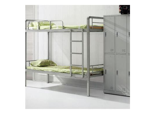 HL-A20101 拆装方管双层铁床加六门文件柜管双层床